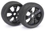 ABSIMA 1/8 LP BUGGY OFF ROAD "DIRT" WHEELS/TYRES BLACK 2520011